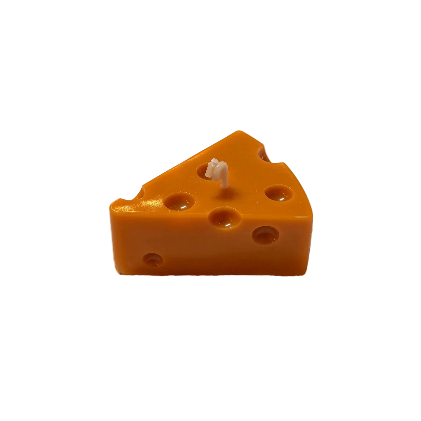 Cheese shaped candle