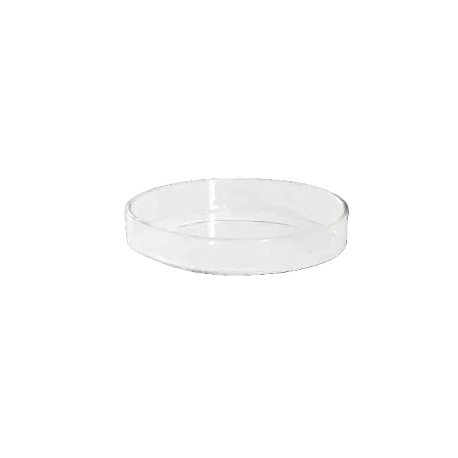 clear candle plate