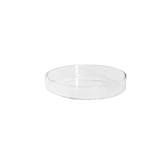 clear candle plate