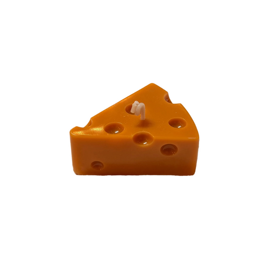 Cheese shaped candle